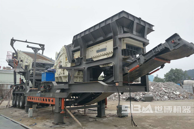建筑垃圾多機組合破碎機，反擊破移動(dòng)破碎機